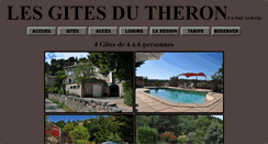 Desktop Screenshot of lesgitesdutheron-ardeche.com
